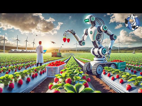 WOW! Amazing Agriculture Technology: AI Robot Harvests Strawberries